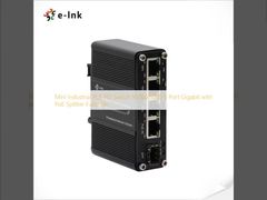 Mini Industrial PoE PD Switch 10/100/1000 3 Port Gigabit with PoE Splitter Function