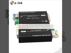 Mini 4K DVI Fiber Extender Uncompressed Signal 80km Range RS232 Control