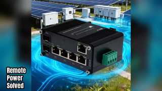7 Port PoE Switch Extends Power & Data 200m