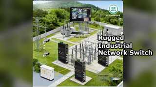 Industrial Ethernet Switch 4 Port 100FX Redundant Power