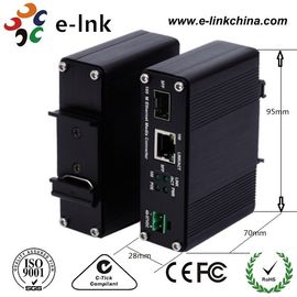 Din Rail Mount Industrial Ethernet Fiber Media Converter