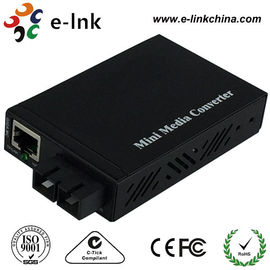 E- Link Single Mode SC Fiber Ethernet Media Converter 10 / 100 / 1000Mbps