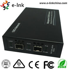 10G Transmission Fiber Ethernet Media Converter Standalone SFP + To SFP + Interface