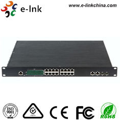 Unmanaged Industrial Ethernet POE Switch 1000Base - FX SFP / RJ45 Combo