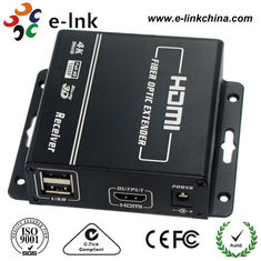 6 Gbps/Color Bit Rates HDMI Over Fiber Optic Extender , Hdmi To Optical Audio Converter