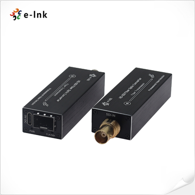 Mini HD-SDI to Fiber Converter Extender with Audio 20km Transmission