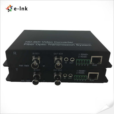 HD Video to Fiber Converter Stable Performance RS485 Remote Control