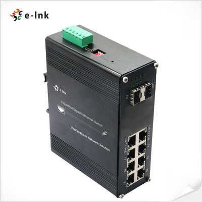 Industrial L2+ 8-Port Gigabit PoE+ + 2 SFP Managed Ethernet Switch 240W