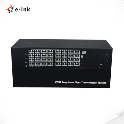 64 Channel Analog Telephone Over Fiber Extender Ring Voltage Detection