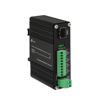 Industrial RS232/RS485/RS422 Fiber Modem Up to 80Km DIN-Rail Mount