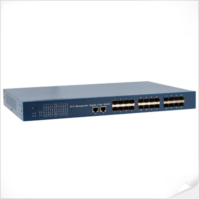 Gigabit Managed Switch 24 SFP 2 Gigabit RJ45 Ports WEB Management Interface
