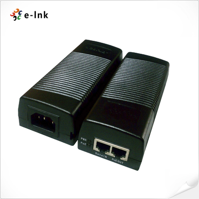 Gigabit 15.4W IEEE802.3af PoE Injector Reliable 48V Power for IP Devices