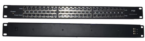 24-Port 1U Rackmount Passive PoE Injector for Centralized Device Power