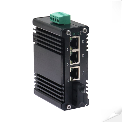 Industrial Gigabit Switch 3 Copper 1 Fiber Port Wide Temp IP40 Rated