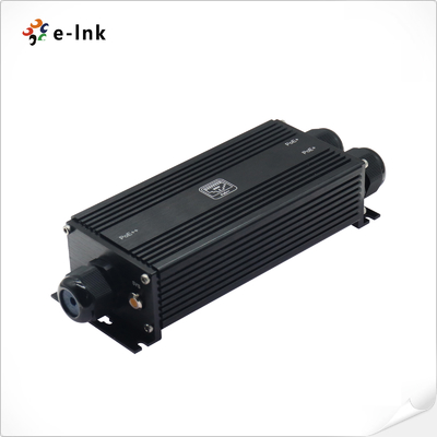 IP67 Industrial 2-Port Gigabit PoE Extender 1 In 2 Out 90W 400m