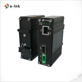 RJ45 Connector Industrial Ethernet Media Converter 10/100/1000Base-T To 100/1000Base-X SFP