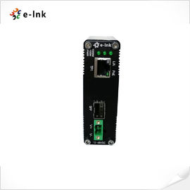 Light Weight Fast Ethernet Media Converter 1 Port 100/1000X SFP To 1 Port 10/100/1000T 90W PoE+