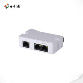 Mini DIN - Rail Power Over Ethernet Splitter 2 Port POE Extender 3W Power Consumption