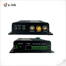 2 Ch Bidirectional 3G-SDI Video Fiber Converter With Tally RS485/RS422 Stereo Audio