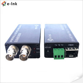 Mini Converter Optical Fiber 12G-SDI with Tally and loop out Single Mode Fiber LC Connector 20KM