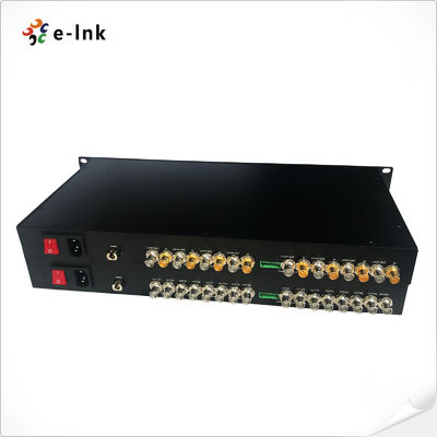 4 Channel Bidirectional 3G SDI Fiber Converter 120km