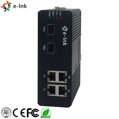 10/100/1000T 132W 57VDC Industrial Ethernet POE Switch 2 Port 1000X