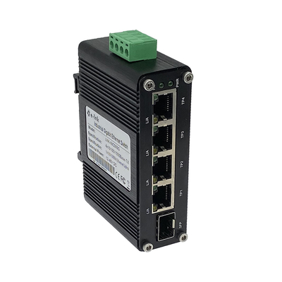 125W ESD SFP Gigabit Ethernet Switch 4 Port 10/100/1000T MDI