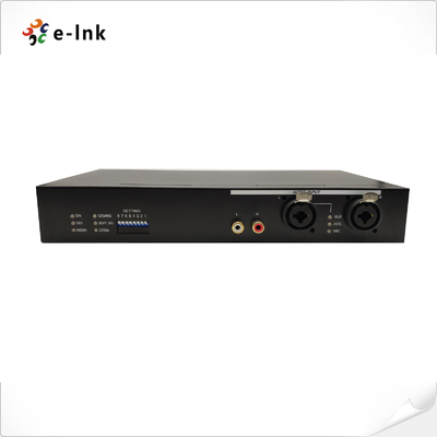 Broadcast Level SDI To Fiber Optic Converter 12G SDI To HDMI 2.0 40M 10KM Distance
