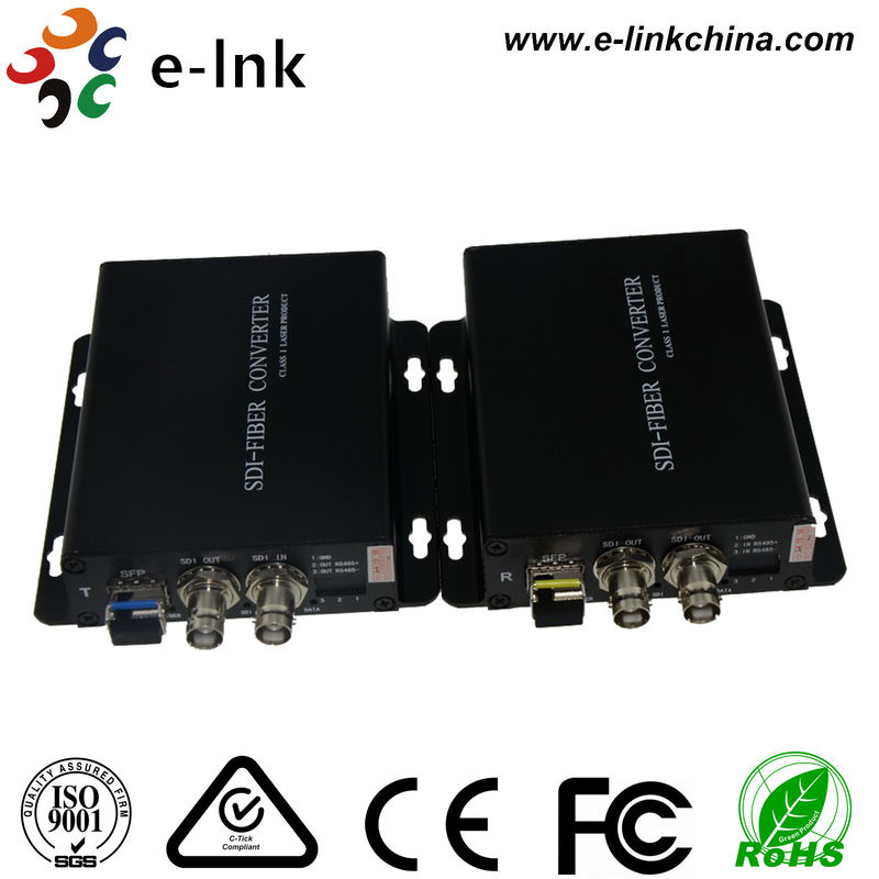 SD / HD /3G SDI To Fiber Optic Asi Converter , Sdi To Optical Fiber Converter