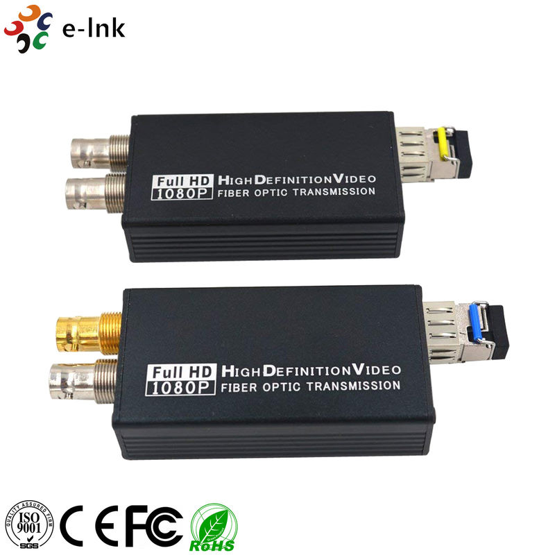 Mini Type 3GSDI to Fiber Optic Converter , Full HD Sdi Video Fiber Converter 1080P