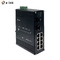 Industrial Gigabit Ethernet Switch 8 Port 10 / 100 / 1000 Base-T 2 Port 1000BASE-X