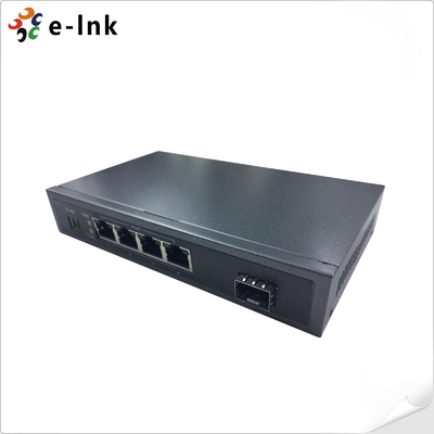 48V Power Over Ethernet Switch 10/100/1000 Mbps Fiber To Copper Web Managed Ethernet Switch