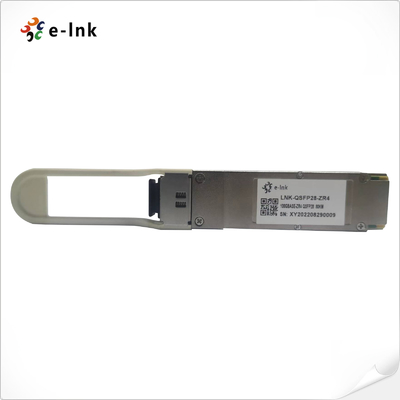 100GBASE-ZR4 Fiber Optical Transceiver QSFP28 1295nm To 1309nm 80KM Duplex LC