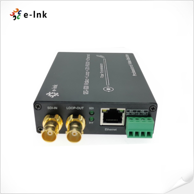 12G SDI Video Fiber Converter 2Ch Backward RS485 FC Fiber With Gigabit Ethernet