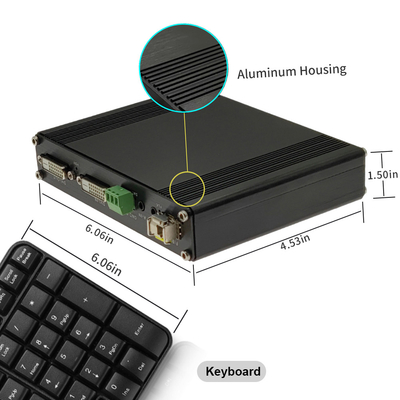 1080P BIDI DVI Fiber Optic Extender With RS232 And BIDI Stereo Audio OEM