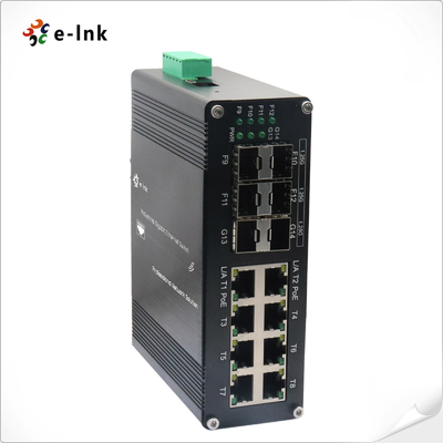 L2+ Industrial Ethernet POE Switch 8 Port 10/100/1000T 802.3at PoE 6 Port 1000X SFP