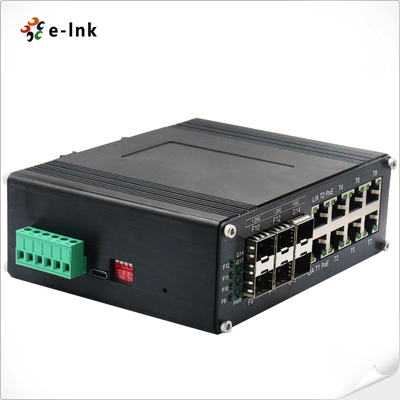 L2+ Industrial Ethernet POE Switch 8 Port 10/100/1000T 802.3at PoE 6 Port 1000X SFP