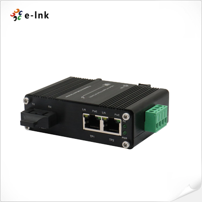 1 Port 100BASE SC POE Fiber Media Converter RJ45 Auto MDI Industrial