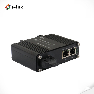 1 Port 100BASE SC POE Fiber Media Converter RJ45 Auto MDI Industrial