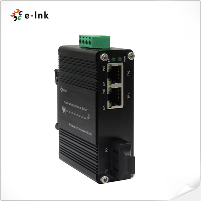 1 Port 100BASE SC POE Fiber Media Converter RJ45 Auto MDI Industrial