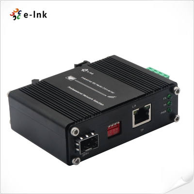 Mini Industrial Media Converter 10G/5G/2.5G/1G/100M Copper To 10GBASE-X SFP+