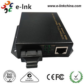 Wall Mounted POE Fiber Media Converter , Ethernet To Optical Fiber Media Converter