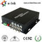 Analog Video CCTV Fiber Optic Transmitter And Receiver 20km Transmission Distance