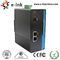 Single Mode Industrial Ethernet Media Converter 1 Port 100BASE SFP + 2 Port 10 / 100BASE - T