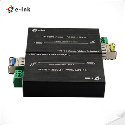 Wholesale 4K HDMI Fiber Converter With RS232 External Audio DDC HPDT Signal Support