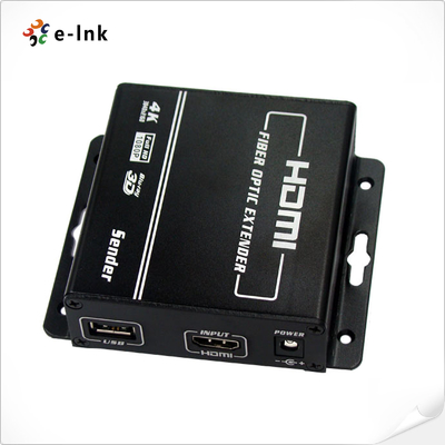 FCC 4K KVM HDMI Over Fiber Optic Extender With Keyboard Mouse USB Port