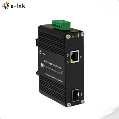 30W PoE Fiber Media Converter 100/1000base-X SFP To 10/100/1000base-T 802.3at