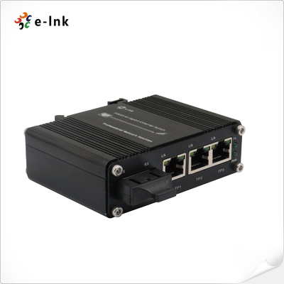 Industrial Unmanaged Ethernet Switch 3 Port 10/100/1000t + 1 Port 1000x Sc Fiber 20km