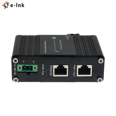 Din Rail Industrial PoE Injector Adapter for 2.5G 802.3bt 95W Power 12-48V DC