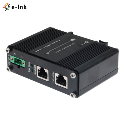 Outdoor 10G 60W PoE Injector Adapter IEEE 802.3at Standard DIN Rail Or Wall-mount Installation